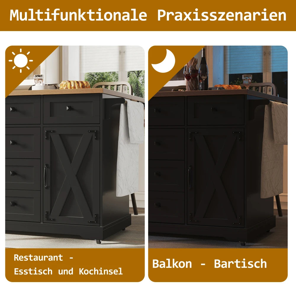 Ilo de cuisine multi-fonctionnel pour petit appartement