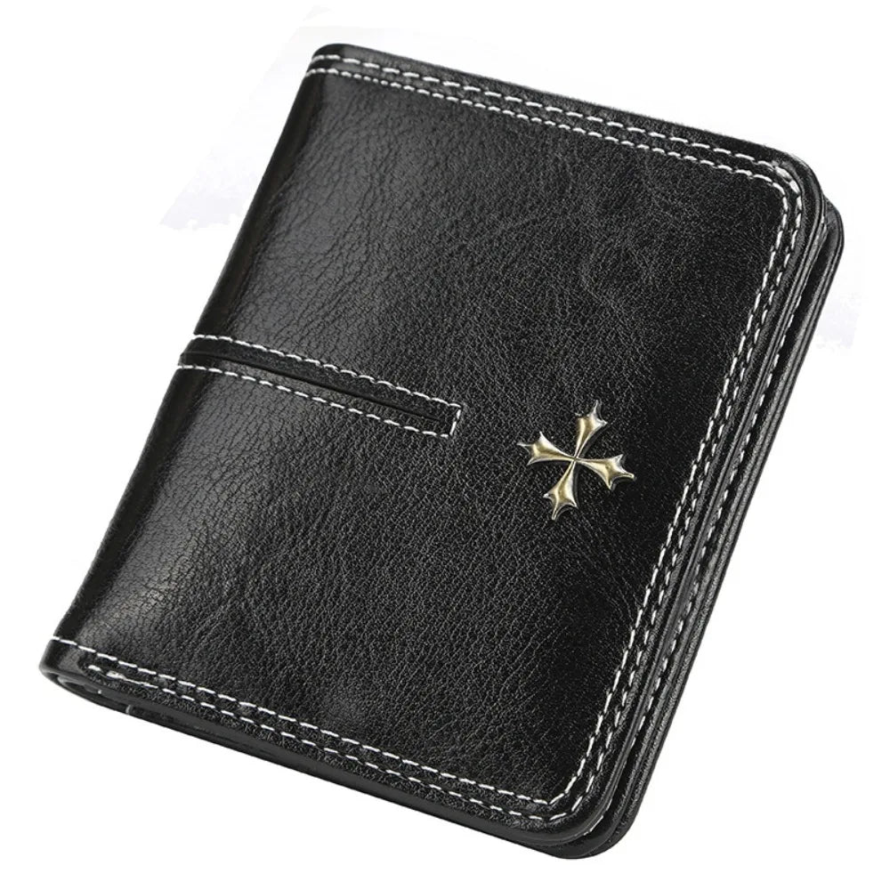 Petit portefeuille décoré d'une croix