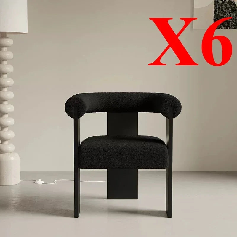 Chaises de salon finitions bois