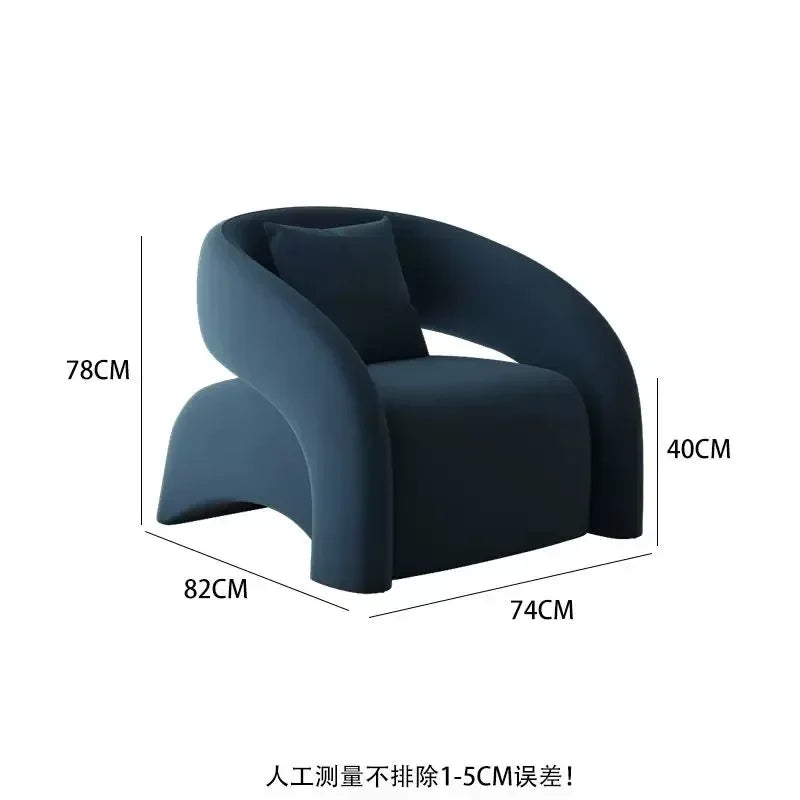 Chaise de salon minimaliste scandinave moderne