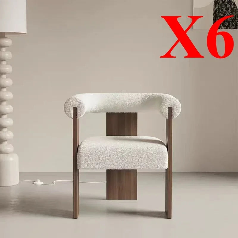 Chaises de salon finitions bois