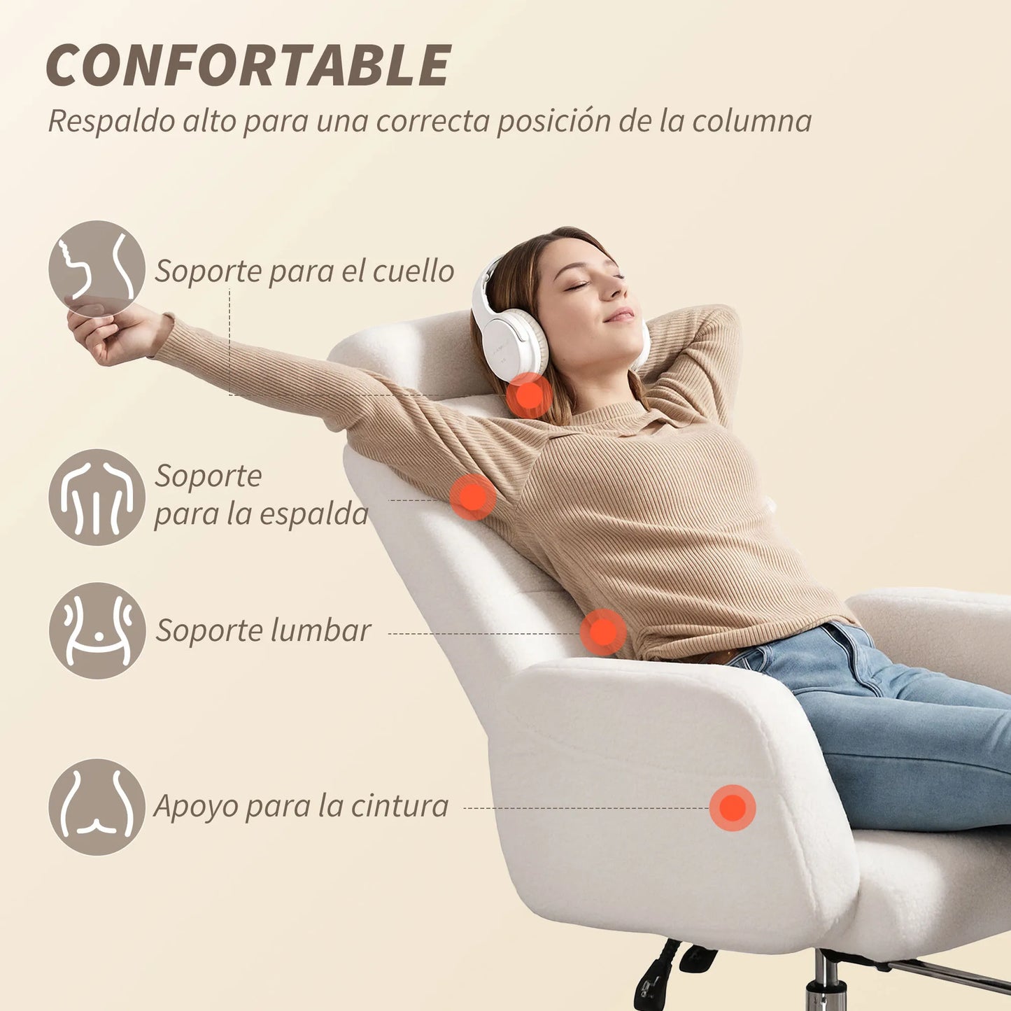 Chaise de bureau réglable