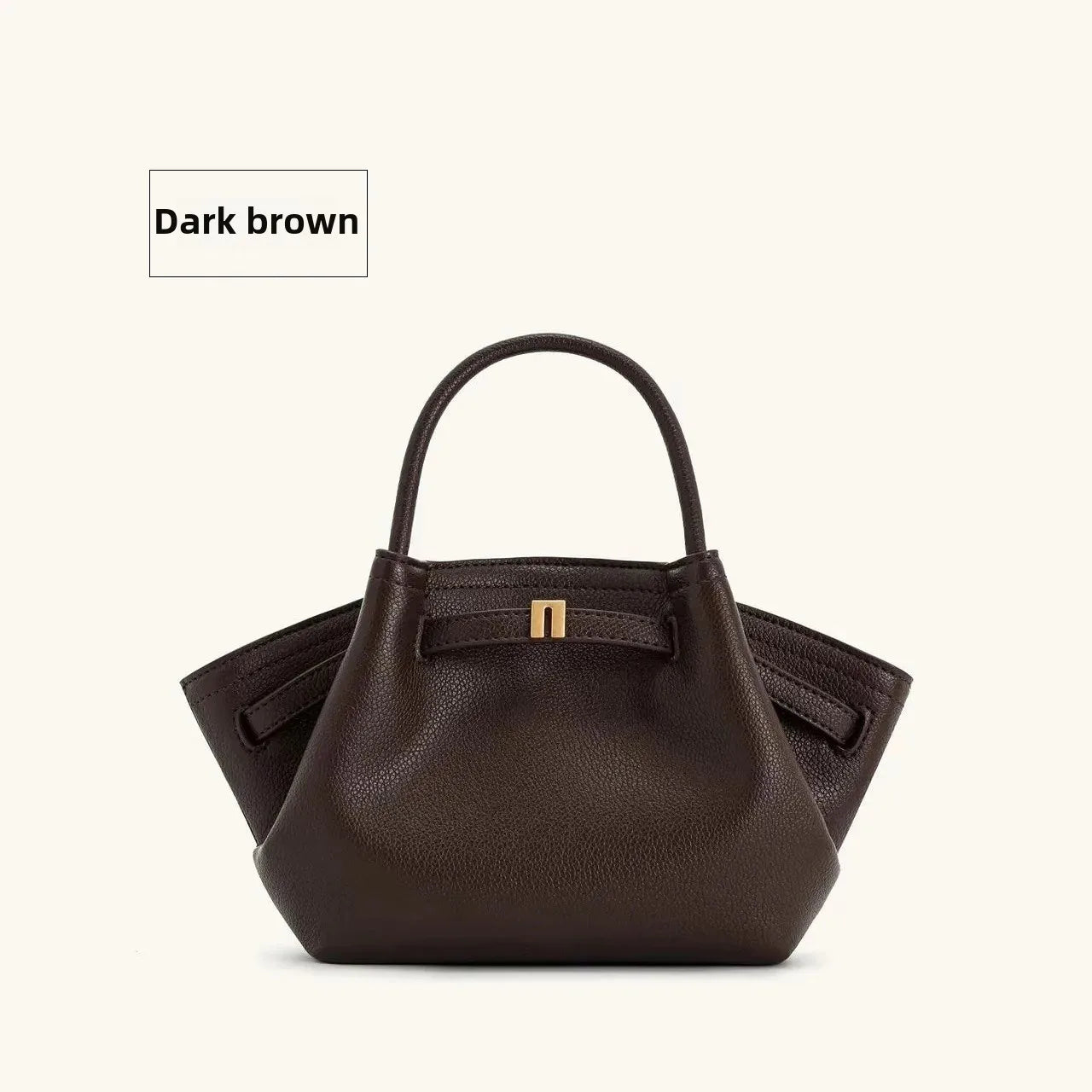 JW PEI Hana Genuine Leather Dumpling Bag Soft Vintage Tote Women's Shoulder Satchel Versatile Commuter Bag in Large And Small Si