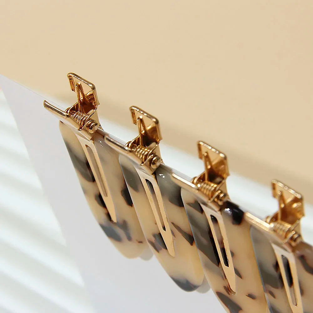 Barrettes Léopard