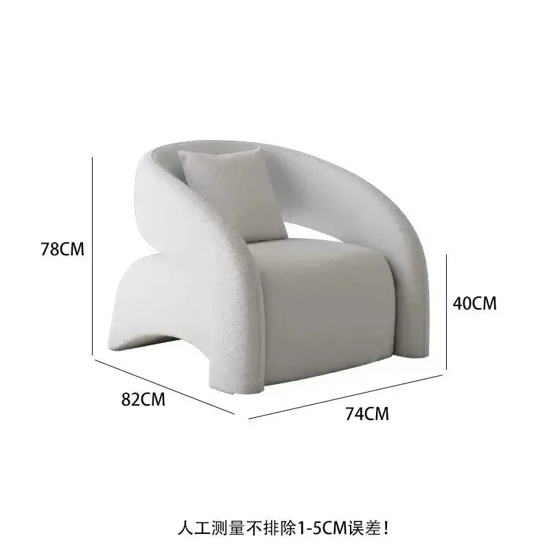 Chaise de salon minimaliste scandinave moderne