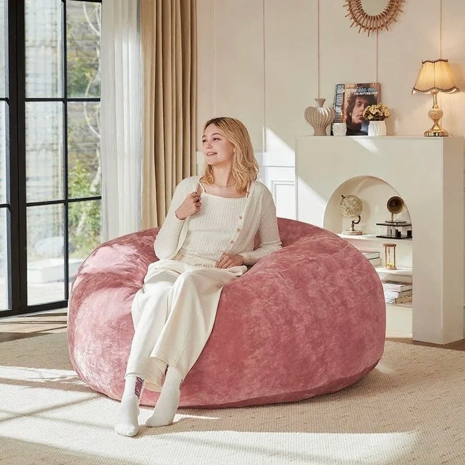 Grand Pouf comfortable de 90cm