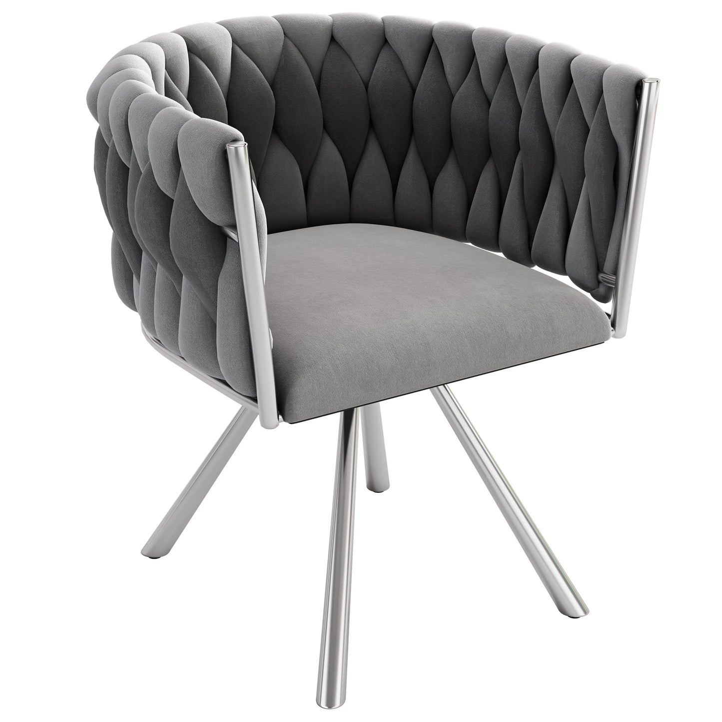 4 chaises en velours
