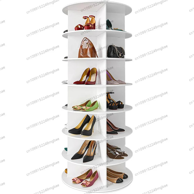 Armoire à chaussures rotative à 7 niveaux