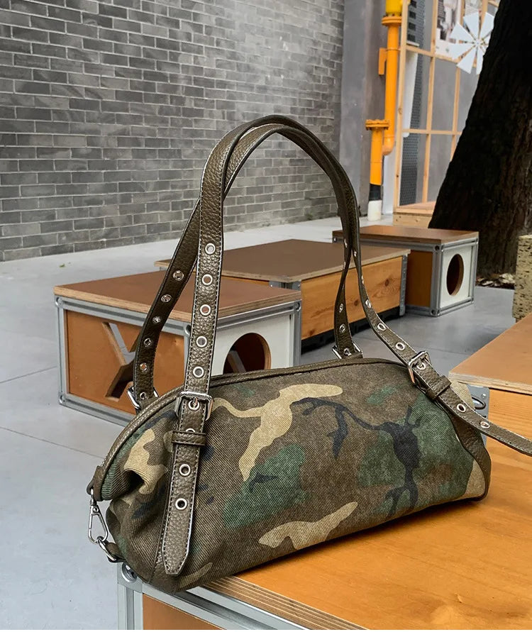 Sac à main motif militaire