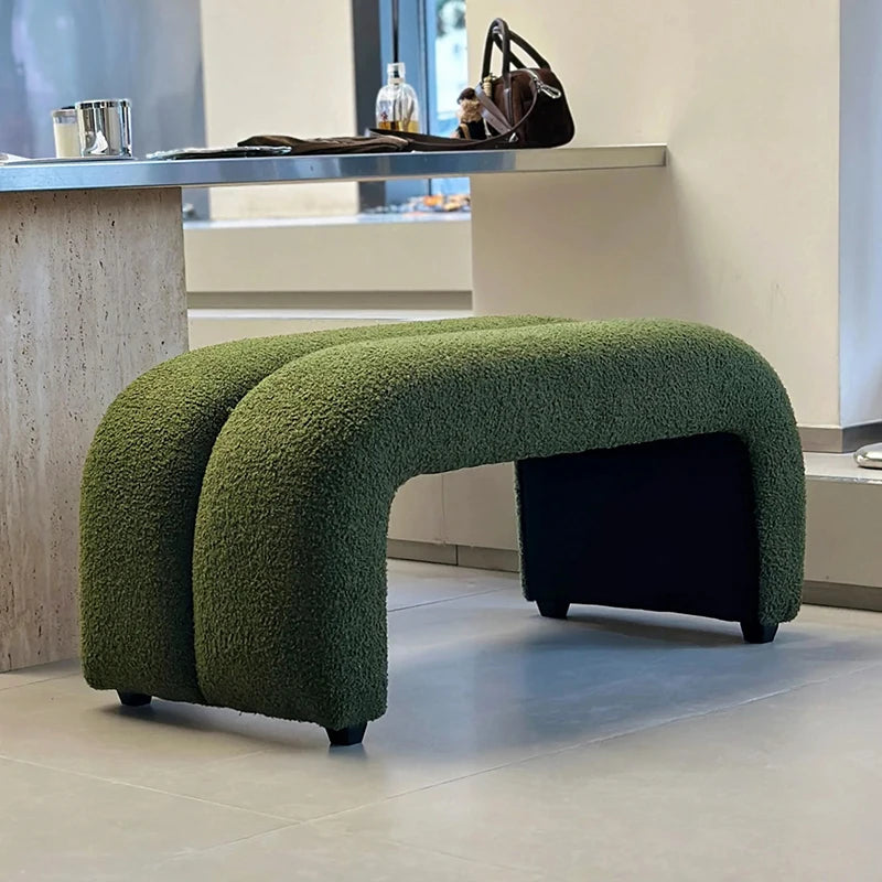 Banc d'entrée en cachemire