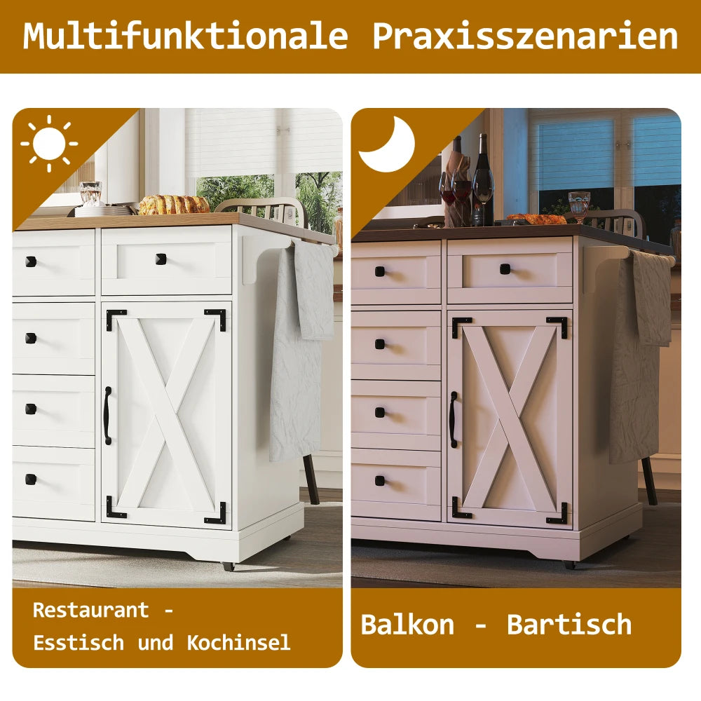Ilo de cuisine multi-fonctionnel pour petit appartement